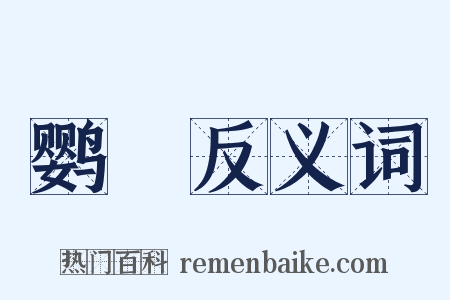 鹦緑反义词是什么意思的图片